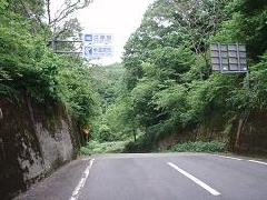 蒲生峠の頂上