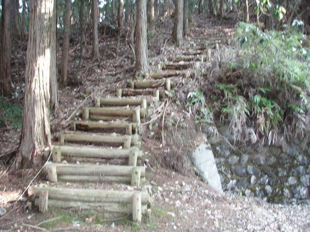 山道の急坂