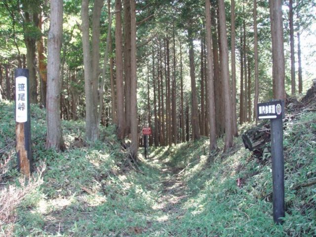 笹尾峠の頂上